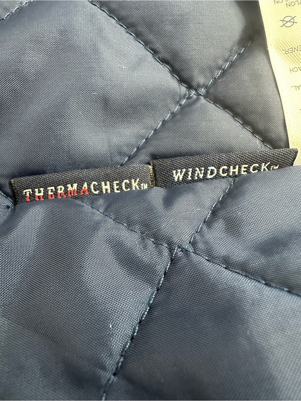 Lands' End Blue Squall Jacket Hooded Thermacheck Fleece Lined Parka XS 2-4 - Picture 9 of 15